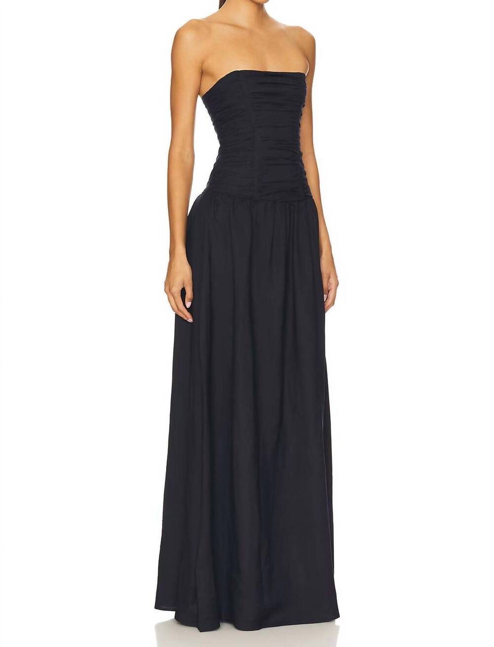 NEW LIONESS lush maxi dress in navy - Picture 2 of 3